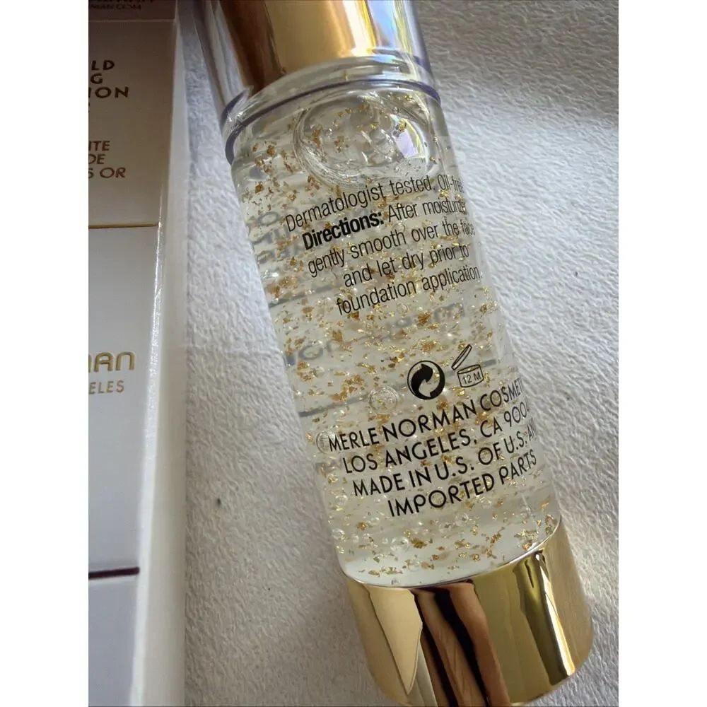 Merle Norman 24K Gold Firming Foundation Primer 1 oz NIB Fresh Batch Code
